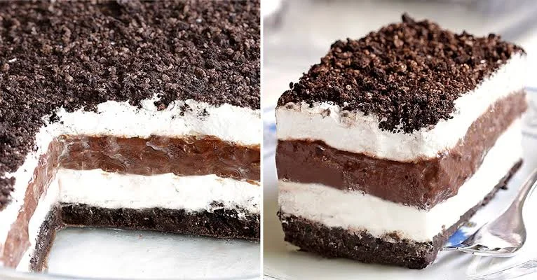 No-Bake Christmas Oreo Lasagna Recipe